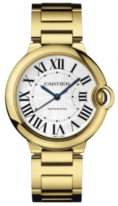 Cartier Ballon Bleu Medium Series Fashionable 18k Yellow Gold Unisex Automatic Wristwatch-W69003Z2 Cartier Ballon Bleu Medium Series Fashionable 18k Yellow Gold Unisex Automatic Wristwatch-W69003Z2