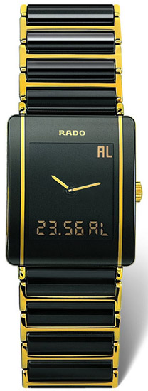 Rado Integral Series Scratch Resistant Black Ceramic Mens Watch R20456152 