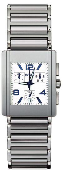 Rado Integral Series Platinum-tone Ceramic Chronograph Quartz Mens Watch R20591102