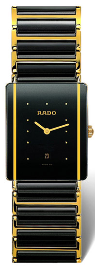 Rado Integral Series Ceramic Quartz Mens Watch R20282162 in Black
