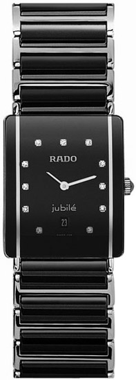 Rado Integral Jubile Series Diamond Black Ceramic Steel Unisex Watch R20486742 