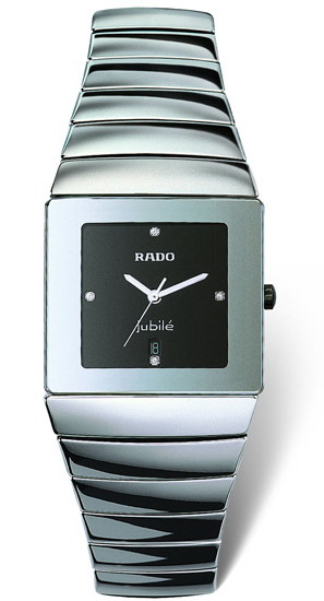 Rado Jubile Series Platinum-tone Ceramic Quartz Mens Watch R13432732
