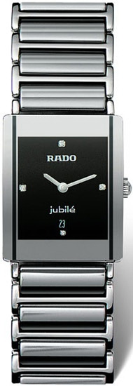 Rado Integral Series Midsize Quartz Unisex Watch R20486722 in Black