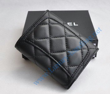 Chanel Lambskin Medium wallet 31505 black