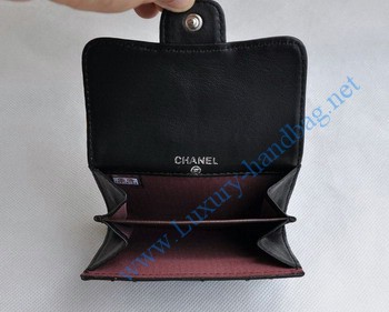 Chanel Lambskin Medium wallet 31505 black