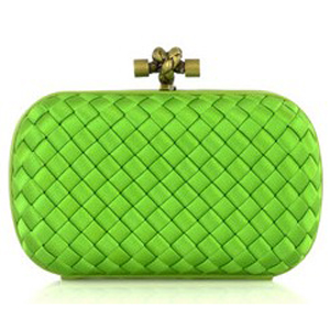 Bottega Veneta Impero Satin Clutch 113085 Green Bottega Veneta Impero Satin Clutch 113085 Green