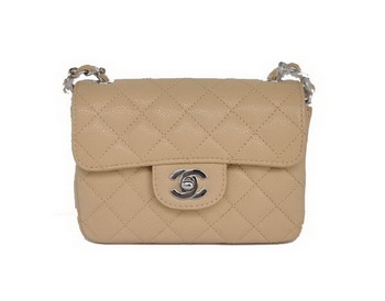 Chanel 2.55 mini Flap Bag 1115 Beige Sheepskin Silver Hardware Chanel 2.55 mini Flap Bag 1115 Beige Sheepskin Silver Hardware