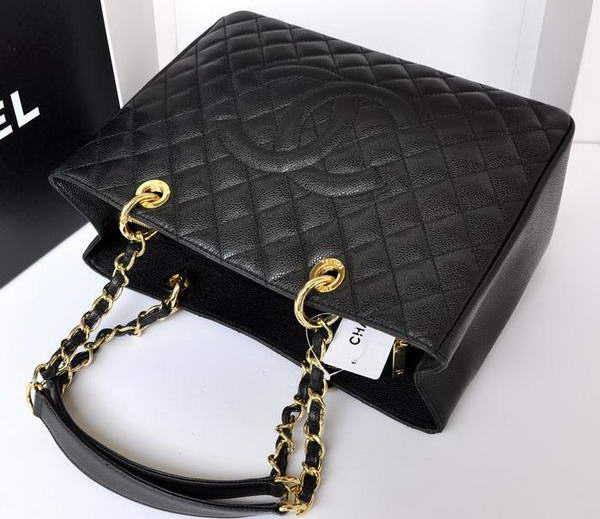 Chanel A50995 Original Caviar Leather Shoulder Bag Black Chanel A50995 Original Caviar Leather Shoulder Bag Black