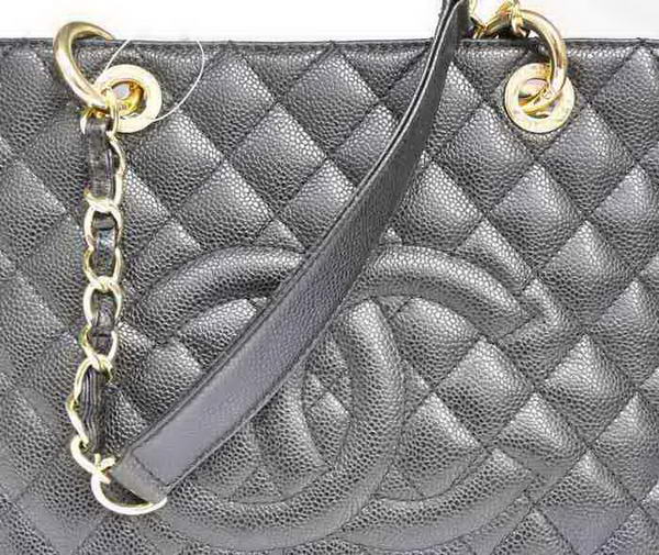 Chanel A50995 Original Caviar Leather Shoulder Bag Black Chanel A50995 Original Caviar Leather Shoulder Bag Black