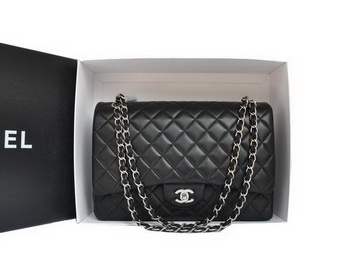 Chanel Original Leather Jumbo Flap Bag A47600 Black Chanel Original Leather Jumbo Flap Bag A47600 Black