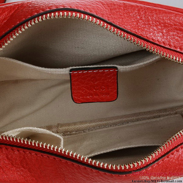 Gucci 308364 A7M0G 6523 Soho Red Leather Disco Bag Gucci 308364 A7M0G 6523 Soho Red Leather Disco Bag