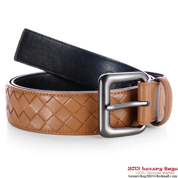 Bottega Veneta Intrecciato Nappa Belt Apricot Bottega Veneta Intrecciato Nappa Belt Apricot