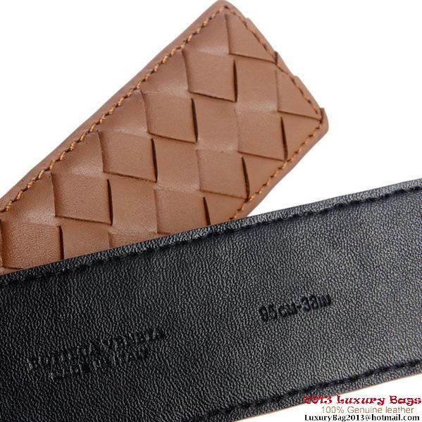 Bottega Veneta Intrecciato Nappa Belt Apricot Bottega Veneta Intrecciato Nappa Belt Apricot