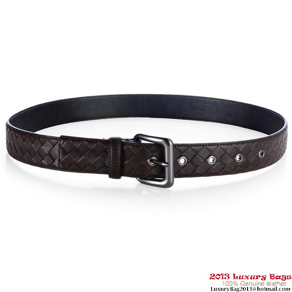 Bottega Veneta Intrecciato Nappa Belt Brown