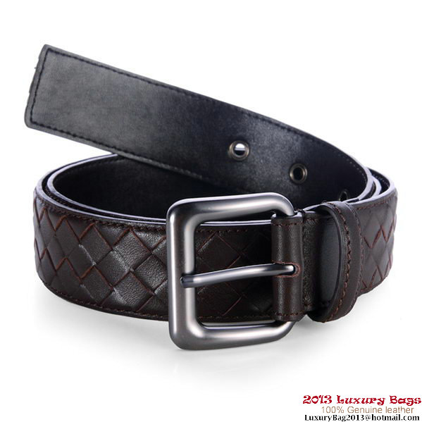 Bottega Veneta Intrecciato Nappa Belt Brown Bottega Veneta Intrecciato Nappa Belt Brown