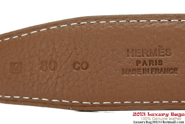 Hermes 43mm Calf Leather Belt HB108-7