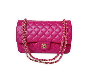 Chanel A01112 Classic Flap Bag Plum Sheepskin Gold Chanel A01112 Classic Flap Bag Plum Sheepskin Gold