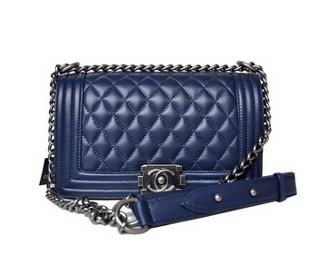 Boy Chanel Flap Shoulder Bag A67086 Sheepskin RoyalBlue Boy Chanel Flap Shoulder Bag A67086 Sheepskin RoyalBlue