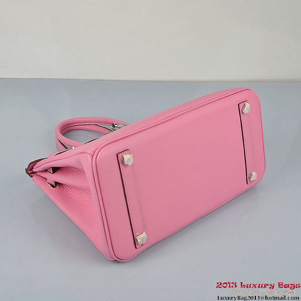 Hermes Birkin 30CM Tote Bags Pink Togo Leather Silver Hermes Birkin 30CM Tote Bags Pink Togo Leather Silver