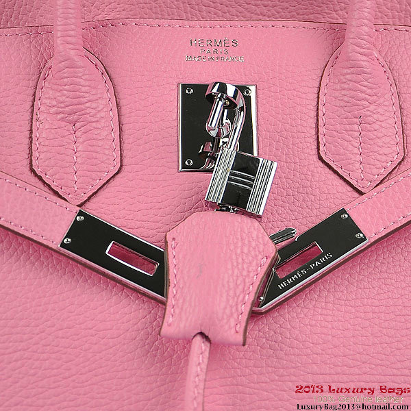 Hermes Birkin 30CM Tote Bags Pink Togo Leather Silver Hermes Birkin 30CM Tote Bags Pink Togo Leather Silver