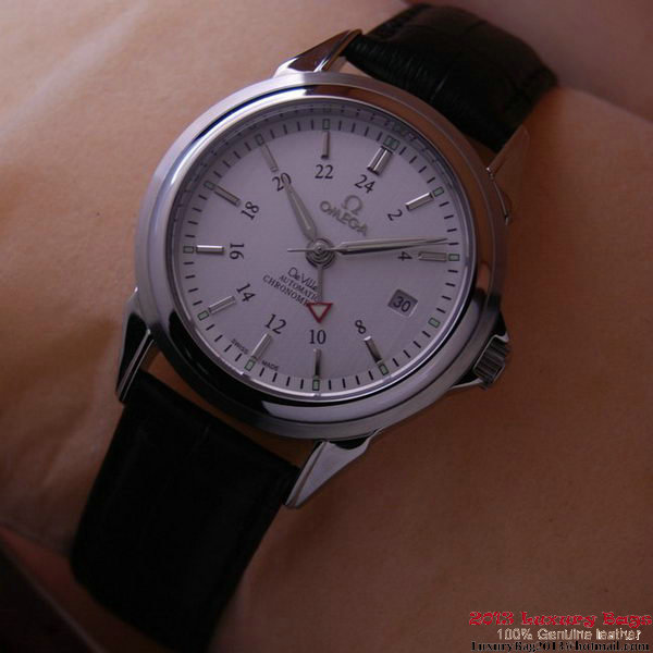 OMEGA DE VILLE Automatic Chronometer Steel on Black Leather Strap OM77202 OMEGA DE VILLE Automatic Chronometer Steel on Black Leather Strap OM77202