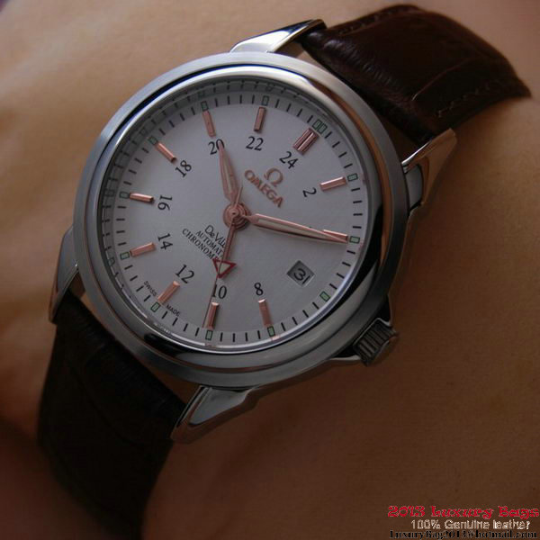 OMEGA DE VILLE Automatic Chronometer Steel on Brown Leather Strap OM77216 OMEGA DE VILLE Automatic Chronometer Steel on Brown Leather Strap OM77216