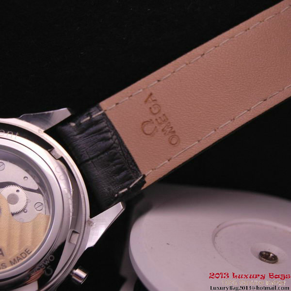 OMEGA DE VILLE CO-AXIAL CHRONOSCOPE Steel on Black Leather Strap OM77402 OMEGA DE VILLE CO-AXIAL CHRONOSCOPE Steel on Black Leather Strap OM77402