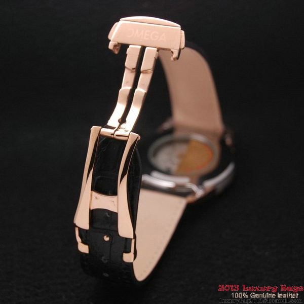 OMEGA DE VILLE Co-AXIAL CHRONOMETER Red Gold on Black Leather Strap OM77026 OMEGA DE VILLE Co-AXIAL CHRONOMETER Red Gold on Black Leather Strap OM77026