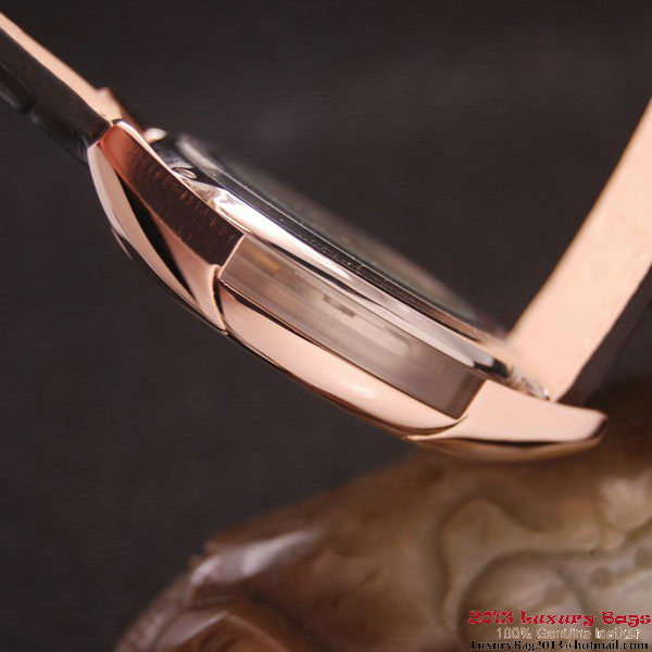 OMEGA DE VILLE Co-AXIAL CHRONOMETER Red Gold on Black Leather Strap OM77026 OMEGA DE VILLE Co-AXIAL CHRONOMETER Red Gold on Black Leather Strap OM77026