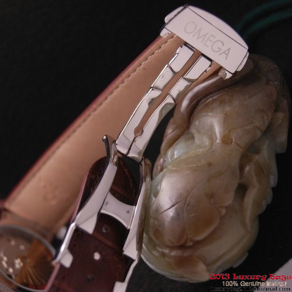 OMEGA DE VILLE Co-AXIAL CHRONOMETER Steel on Brown Leather Strap OM77005 OMEGA DE VILLE Co-AXIAL CHRONOMETER Steel on Brown Leather Strap OM77005