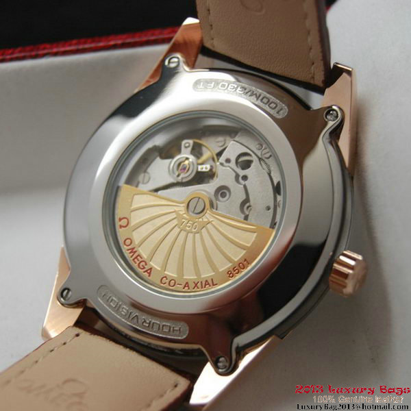 OMEGA DE VILLE HOUR VISION ANNUAL CALENDAR Red Gold on Brown Leather Strap OM77123 OMEGA DE VILLE HOUR VISION ANNUAL CALENDAR Red Gold on Brown Leather Strap OM77123