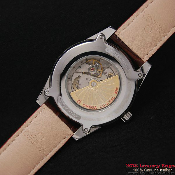 OMEGA DE VILLE HOUR VISION ANNUAL CALENDAR Steel on Brown Leather Strap OM77109 OMEGA DE VILLE HOUR VISION ANNUAL CALENDAR Steel on Brown Leather Strap OM77109