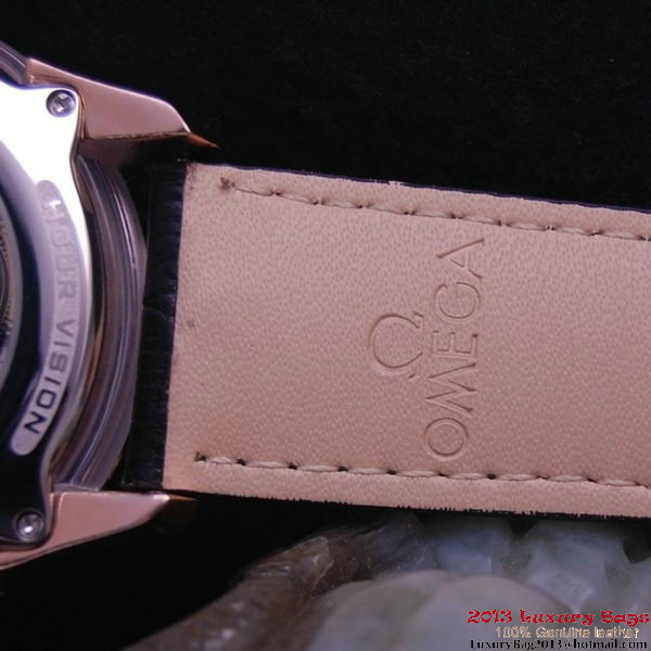 OMEGA DE VILLE Tourbillon Watches Red Gold on Black Leather Strap Om7016 OMEGA DE VILLE Tourbillon Watches Red Gold on Black Leather Strap Om7016