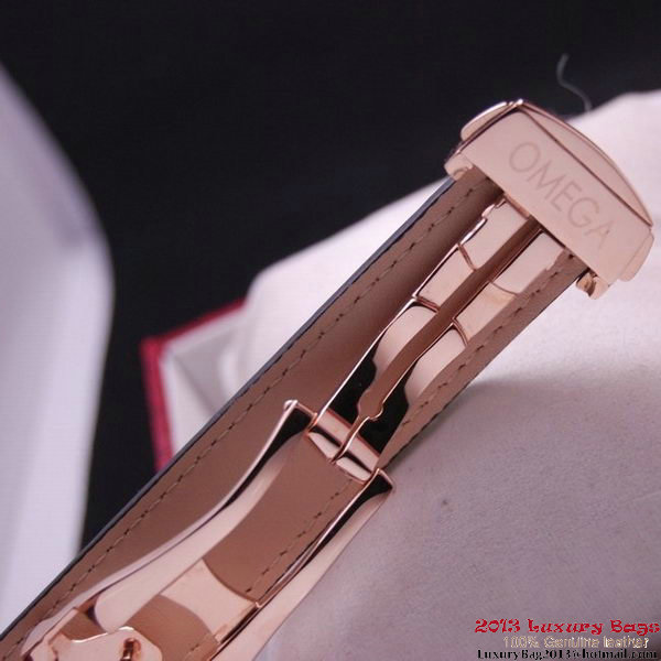 OMEGA DE VILLE Tourbillon Watches Red Gold on Black Leather Strap Om7016 OMEGA DE VILLE Tourbillon Watches Red Gold on Black Leather Strap Om7016