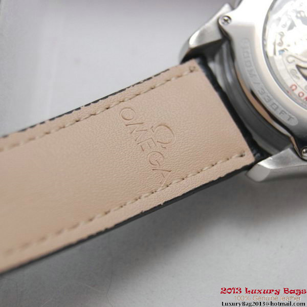 OMEGA DE VILLE Tourbillon Watches Steel on Black Leather Strap Om7008 OMEGA DE VILLE Tourbillon Watches Steel on Black Leather Strap Om7008