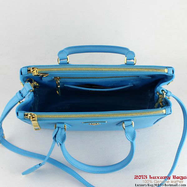 2013 Prada Saffiano Tote Bag 1801 SkyBlue 2013 Prada Saffiano Tote Bag 1801 SkyBlue