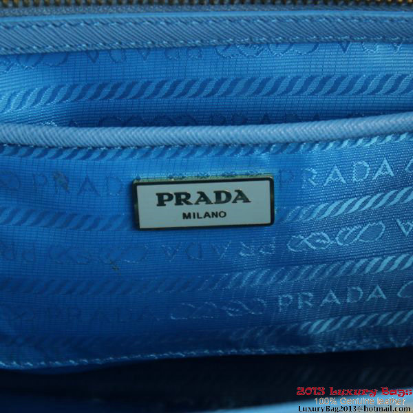 2013 Prada Saffiano Tote Bag 1801 SkyBlue 2013 Prada Saffiano Tote Bag 1801 SkyBlue