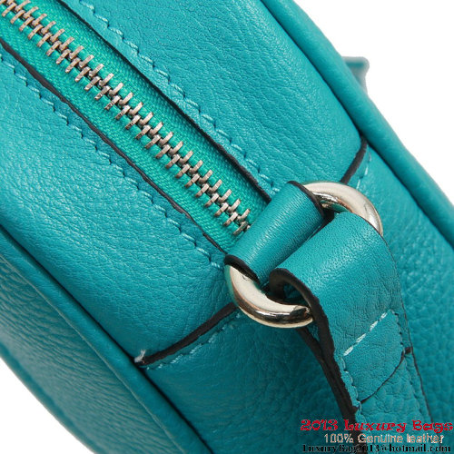 Gucci Soho Calfskin Leather Disco Bag 308364 Aquamarine Gucci Soho Calfskin Leather Disco Bag 308364 Aquamarine