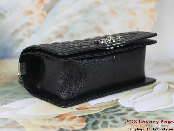 2013 Boy Chanel Flap Shoulder Bag Classic Cannage Patterns A67025 Black 2013 Boy Chanel Flap Shoulder Bag Classic Cannage Patterns A67025 Black