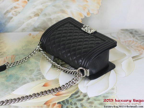 2013 Boy Chanel Flap Shoulder Bag Classic Cannage Patterns A67025 Black