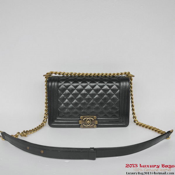 Boy Chanel Flap Shoulder Bag Iridescent Leather A67086 Black Boy Chanel Flap Shoulder Bag Iridescent Leather A67086 Black