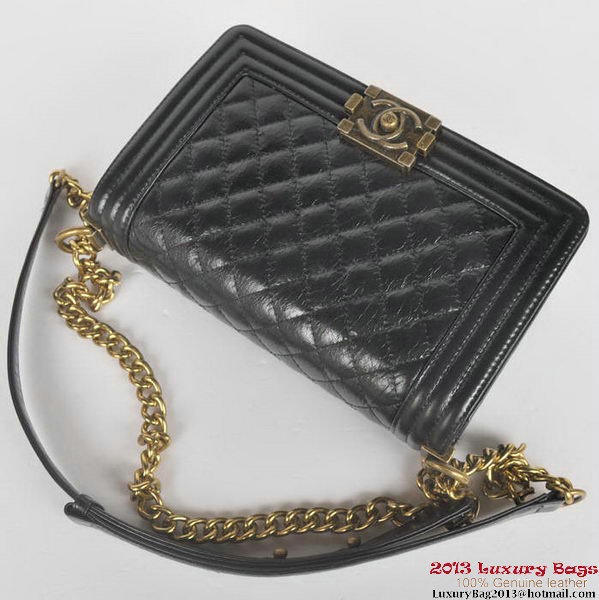 Boy Chanel Flap Shoulder Bag Iridescent Leather A67086 Black Boy Chanel Flap Shoulder Bag Iridescent Leather A67086 Black