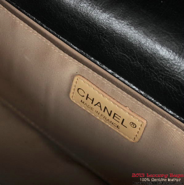 Boy Chanel Flap Shoulder Bag Iridescent Leather A67086 Black Boy Chanel Flap Shoulder Bag Iridescent Leather A67086 Black