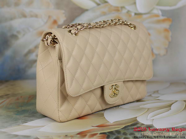 Chanel 2.55 Series Classic Flap Bag Original Cannage Patterns Leather Apricot Chanel 2.55 Series Classic Flap Bag Original Cannage Patterns Leather Apricot