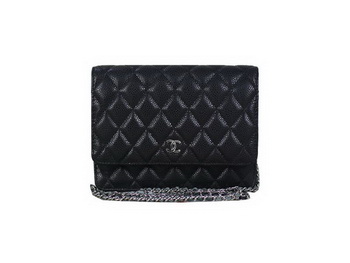 Chanel A33814 Original Cannage Leather mini Flap Bag Black Chanel A33814 Original Cannage Leather mini Flap Bag Black
