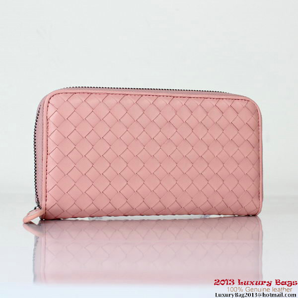 Bottega Veneta Intrecciato Nappa Continental Wallet BV1008 Light Pink Bottega Veneta Intrecciato Nappa Continental Wallet BV1008 Light Pink