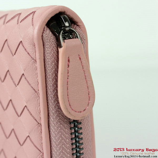 Bottega Veneta Intrecciato Nappa Continental Wallet BV1008 Light Pink Bottega Veneta Intrecciato Nappa Continental Wallet BV1008 Light Pink