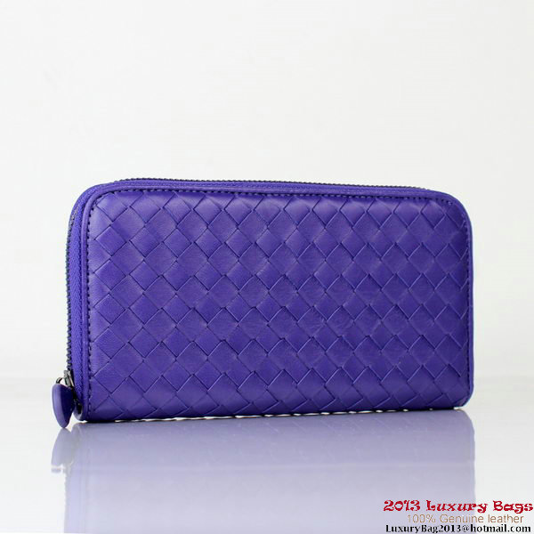 Bottega Veneta Intrecciato Nappa Continental Wallet BV1008 Violet Bottega Veneta Intrecciato Nappa Continental Wallet BV1008 Violet