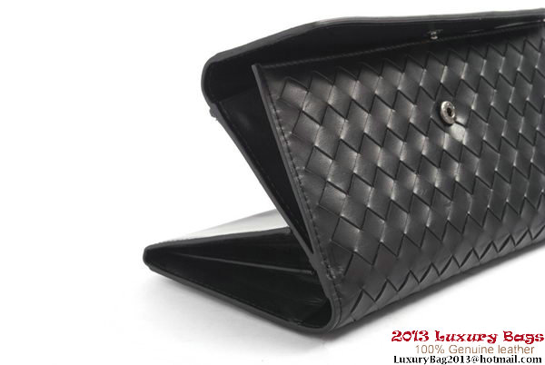 Bottega Veneta Intrecciato Nappa Continental Wallet BV1587 Black Bottega Veneta Intrecciato Nappa Continental Wallet BV1587 Black