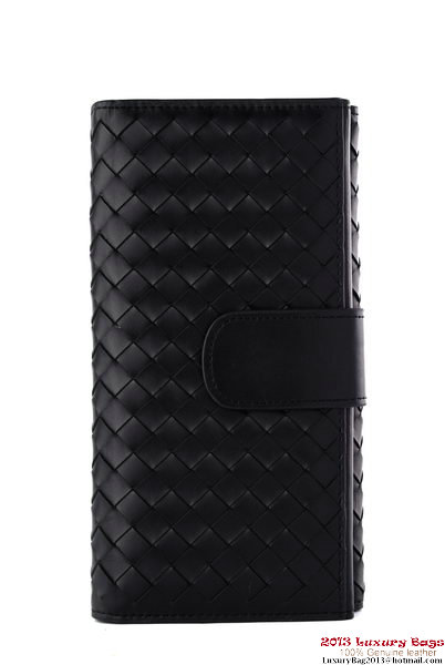 Bottega Veneta Intrecciato Nappa Continental Wallet BV1587 Black Bottega Veneta Intrecciato Nappa Continental Wallet BV1587 Black